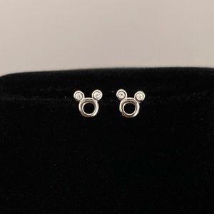 925 Sterling Silver Kids Mickey mouse earrings